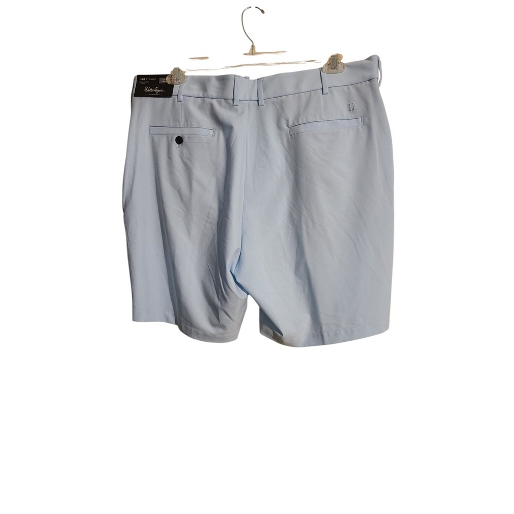 Walter Hagen Men's 9" Inseam Performance 11 Micro Lines Golf Shorts Size 40 Blue